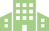 Green Commercial Building Icon